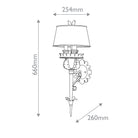 Duke 3 Light Wall Light by Currey & Company