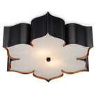 Grand Lotus 3 Light Flush Ceiling Light by Currey & Company