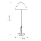 Ippolito 1 Light Console Lamp by Currey & Company