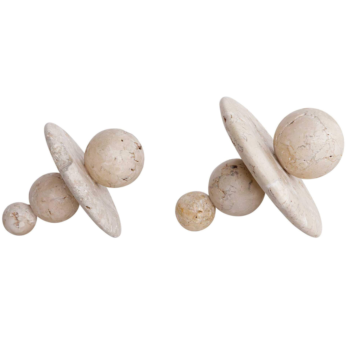 Quarried Stone Indoor-Outdoor Sculptures, Set of 2 Uttermost