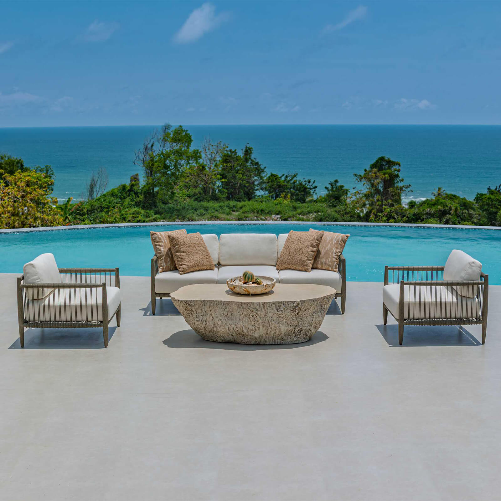 Quarried Stone Indoor-Outdoor Bowl by Uttermost