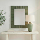 Quincey Olive Green Mirror Uttermost