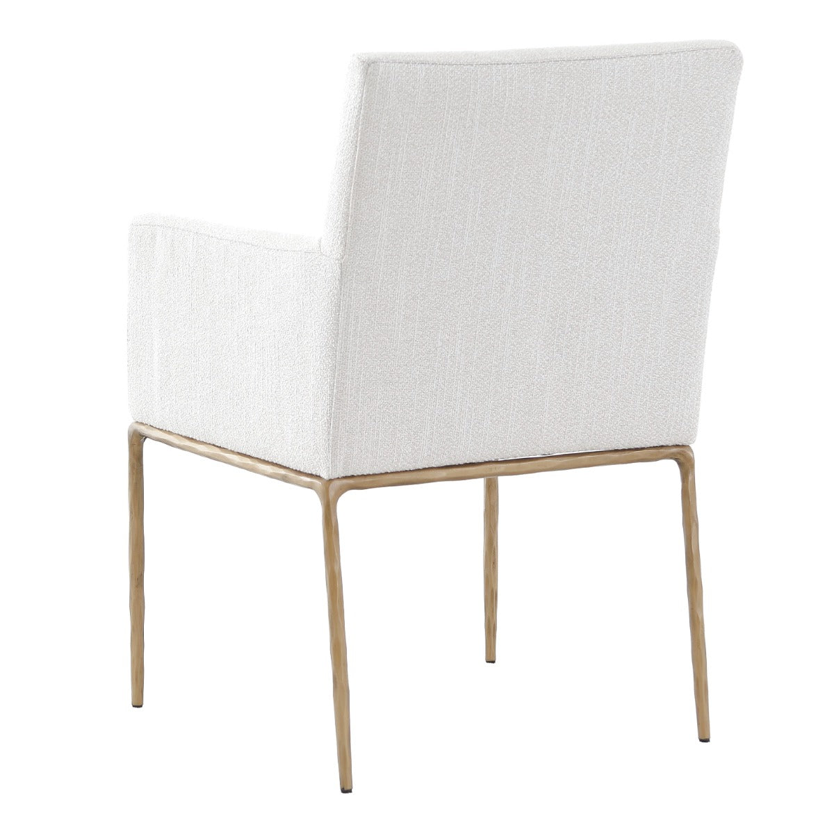 Sloane Dining Arm Chair in Aged Brass by Keiichi