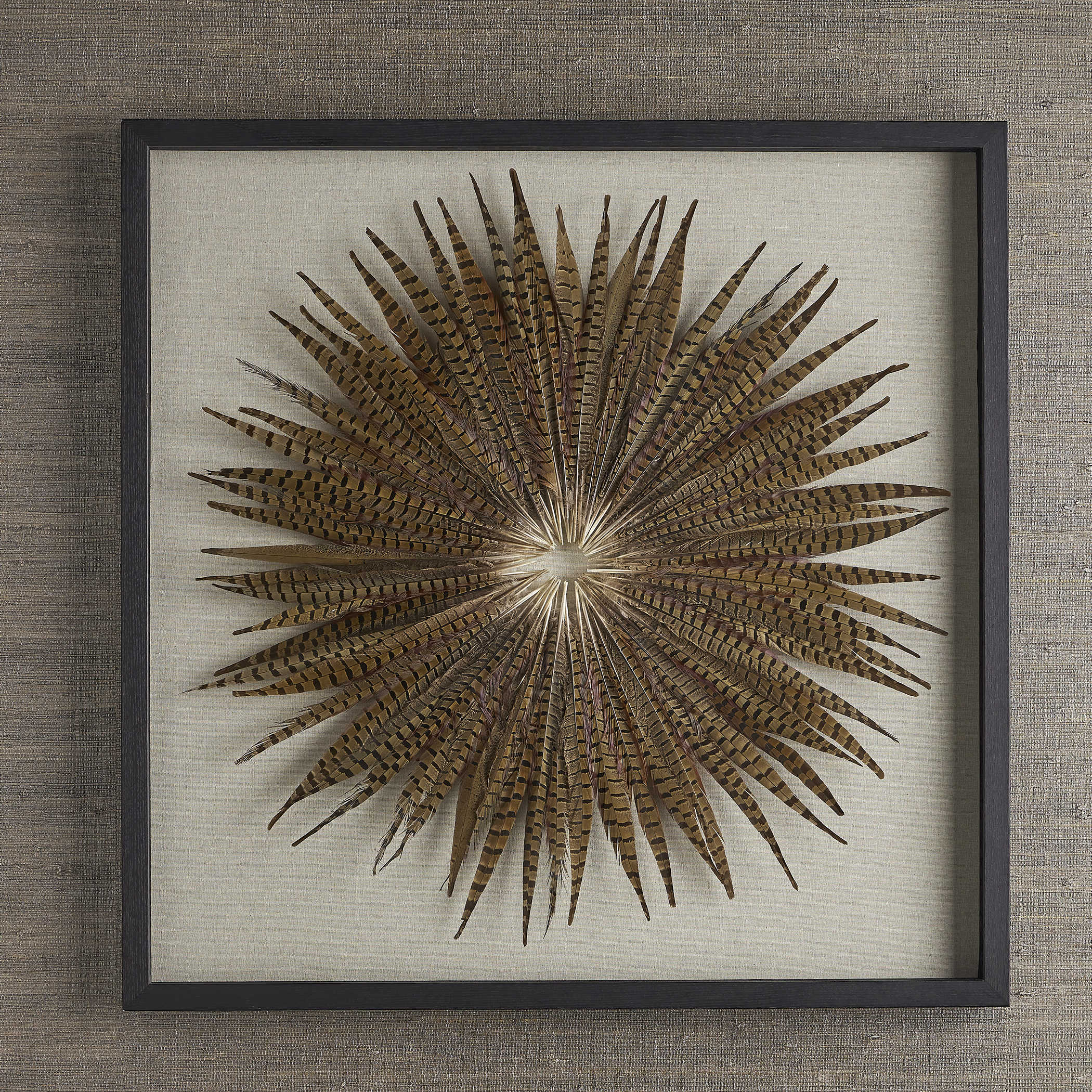 Feather Burst Shadow Box by Uttermost