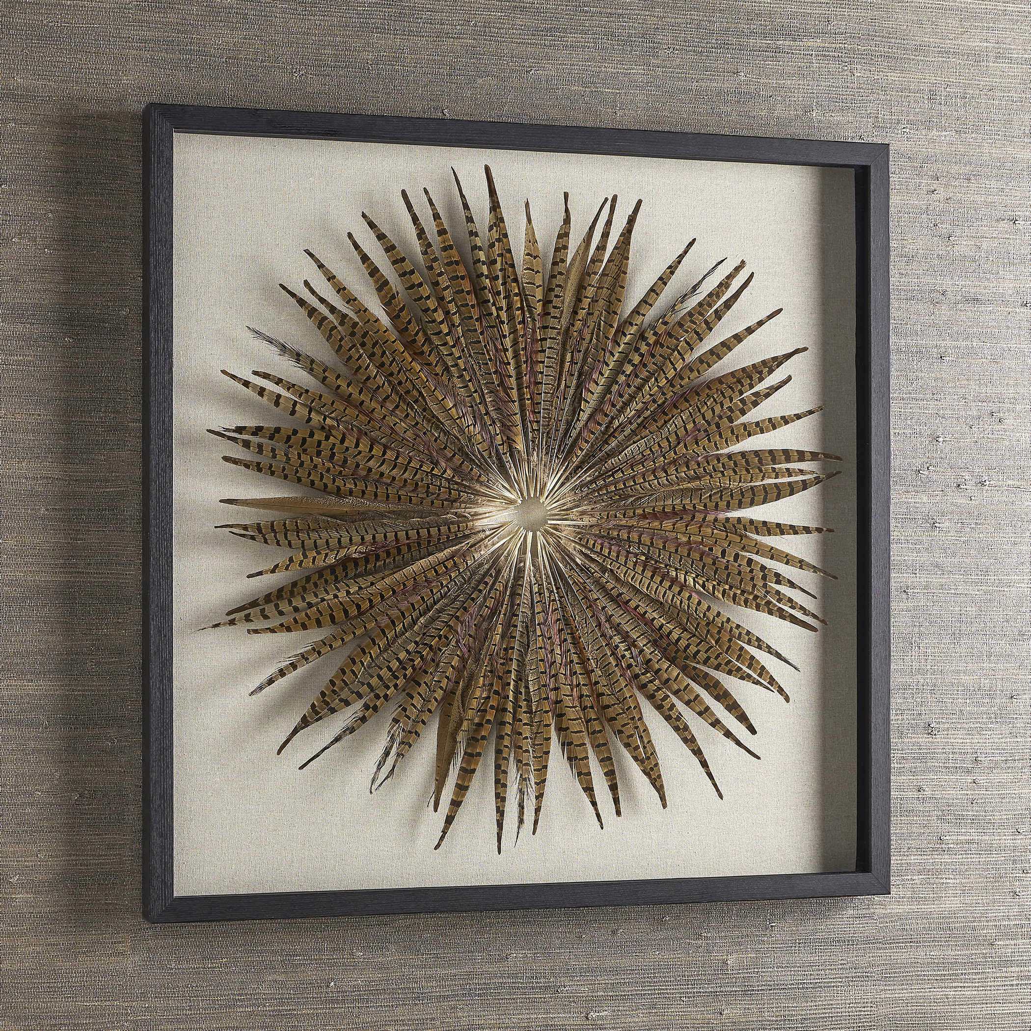 Feather Burst Shadow Box by Uttermost