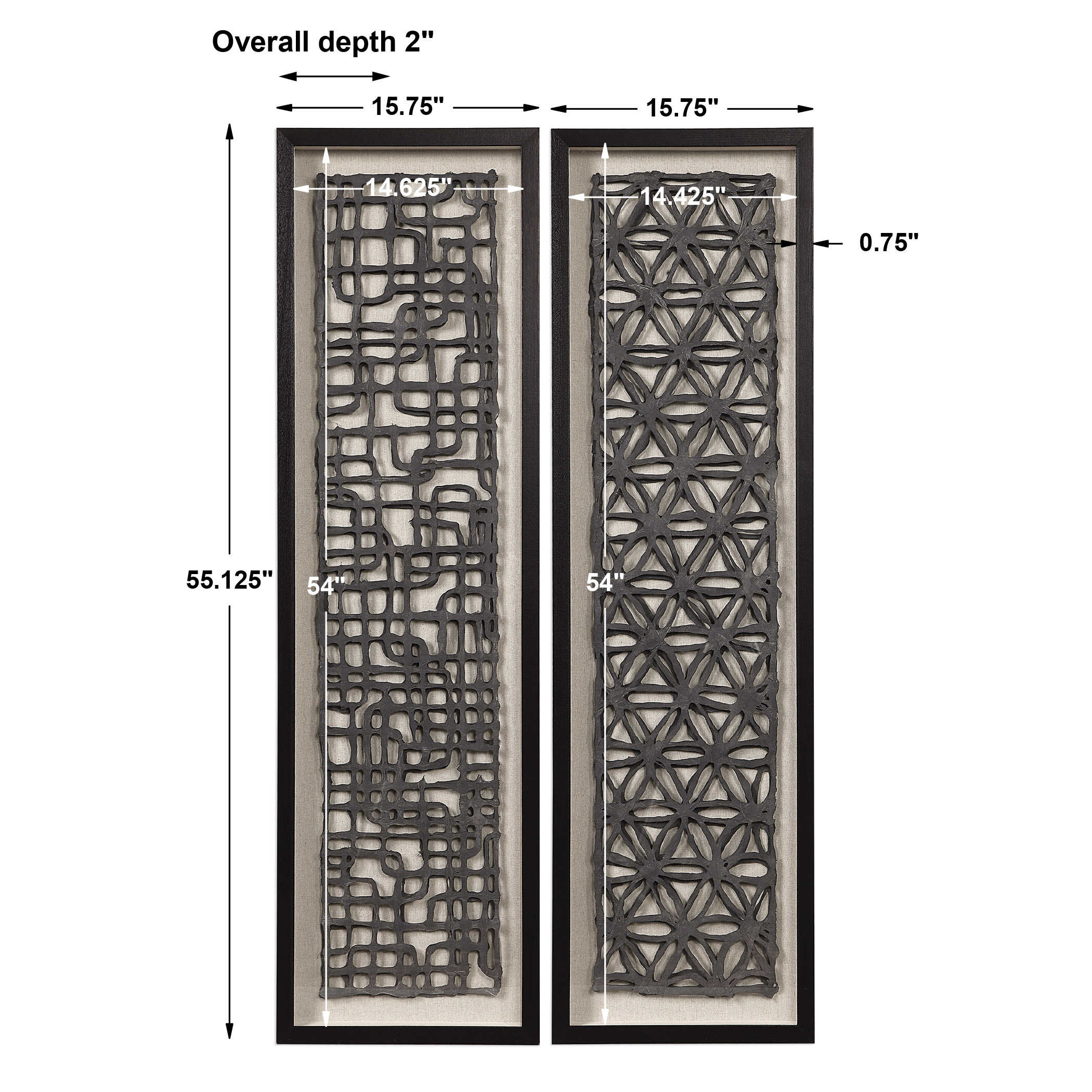 Caroni Shadow Boxes - Set of 2 by Uttermost