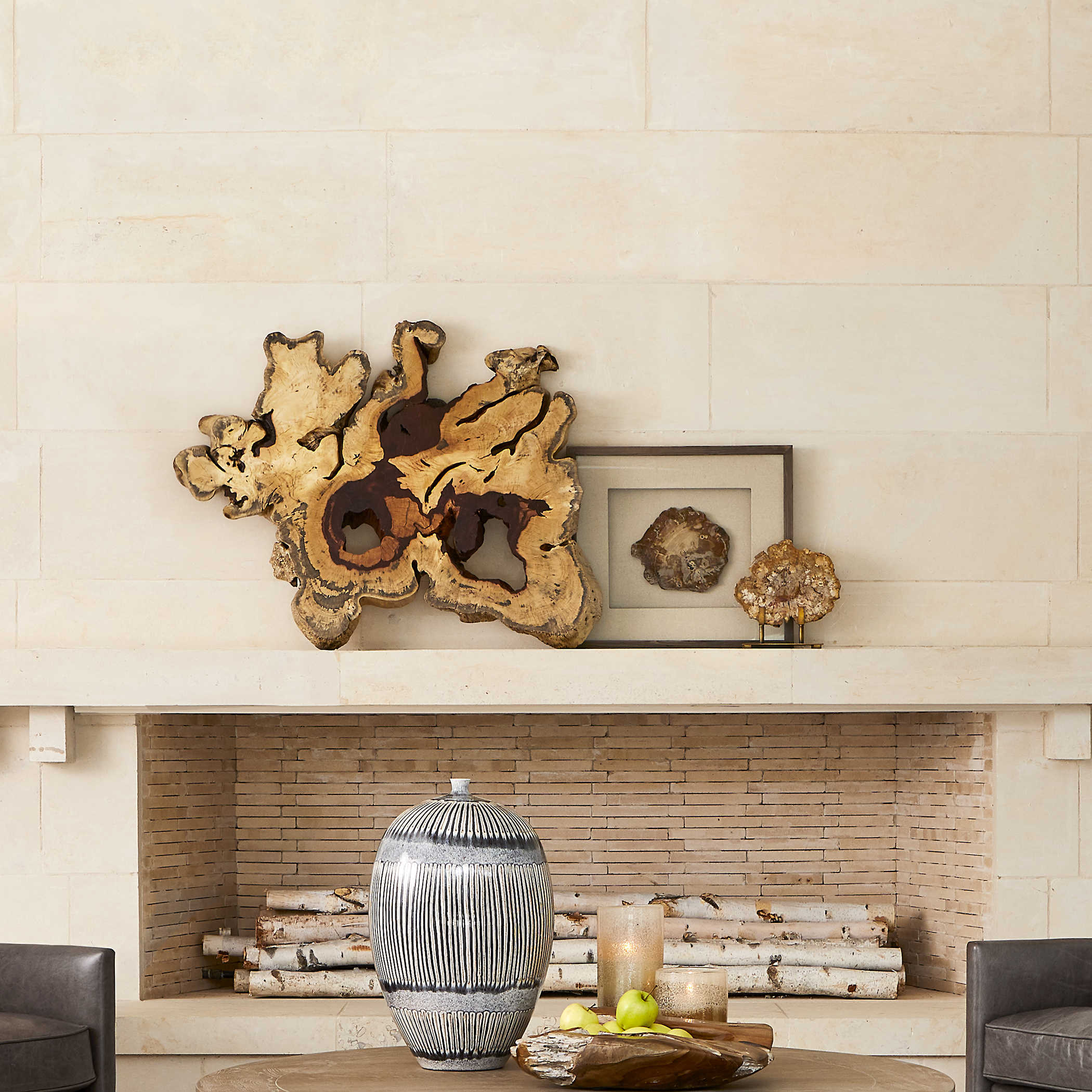 Geller Wood Wall Decor in Blonde by Uttermost