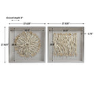 Leone Shadow Boxes - Set of 2 by Uttermost