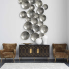 Aitana Metal Wall-Mounted Bowls in Silver - Set of 3 by Uttermost