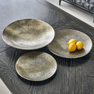 Aitana Metal Wall-Mounted Bowls in Silver - Set of 3 by Uttermost