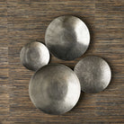 Aitana Metal Wall-Mounted Bowls in Silver - Set of 3 by Uttermost