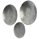 Aitana Metal Wall-Mounted Bowls in Silver - Set of 3 by Uttermost