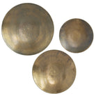 Aitana Wall-Mounted Bowls in Antique Brass - Set of 3 by Uttermost