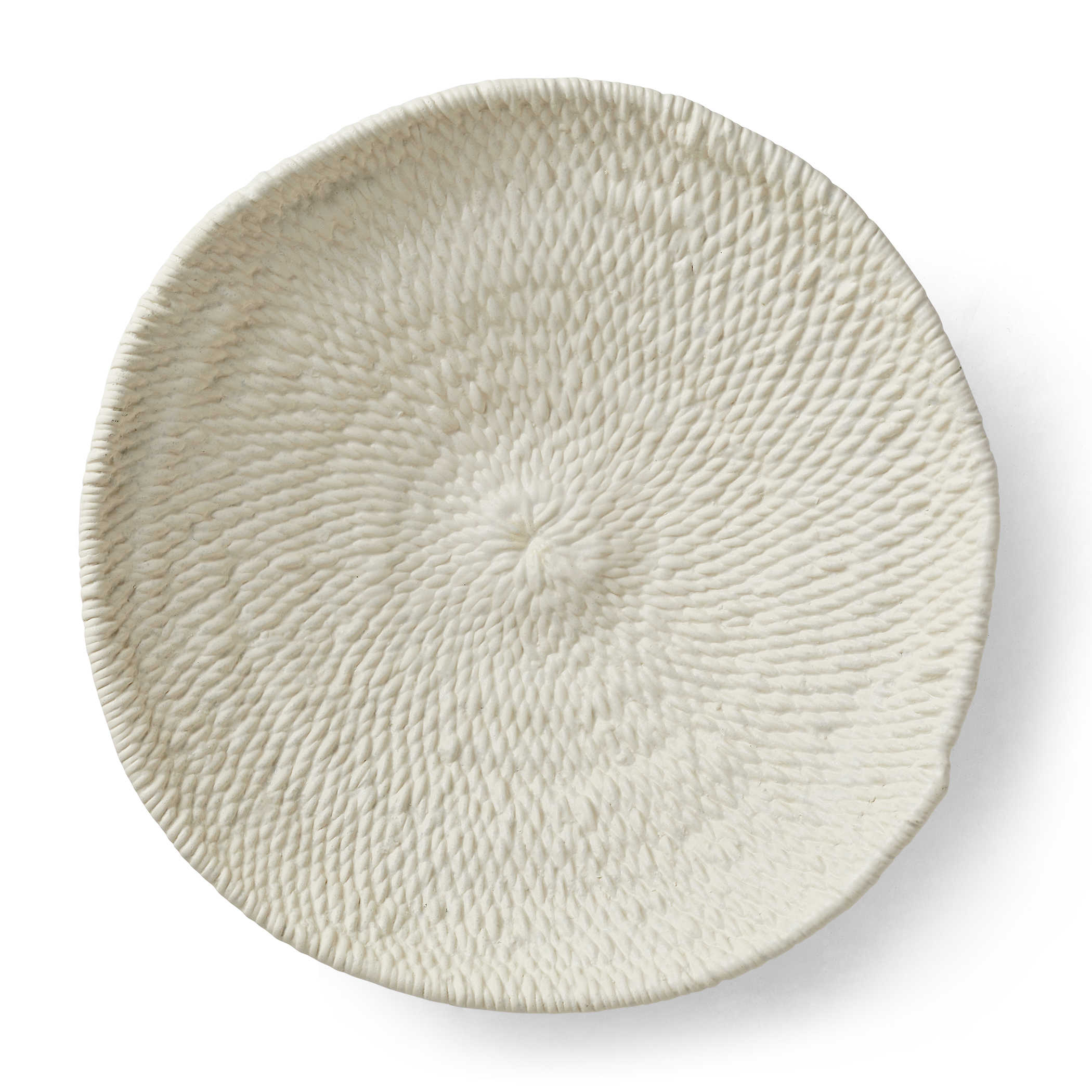 Legacy Basket Wall-Mounted Ceramic Bowl in White by Uttermost