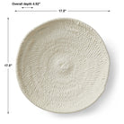 Legacy Basket Wall-Mounted Ceramic Bowl in White by Uttermost