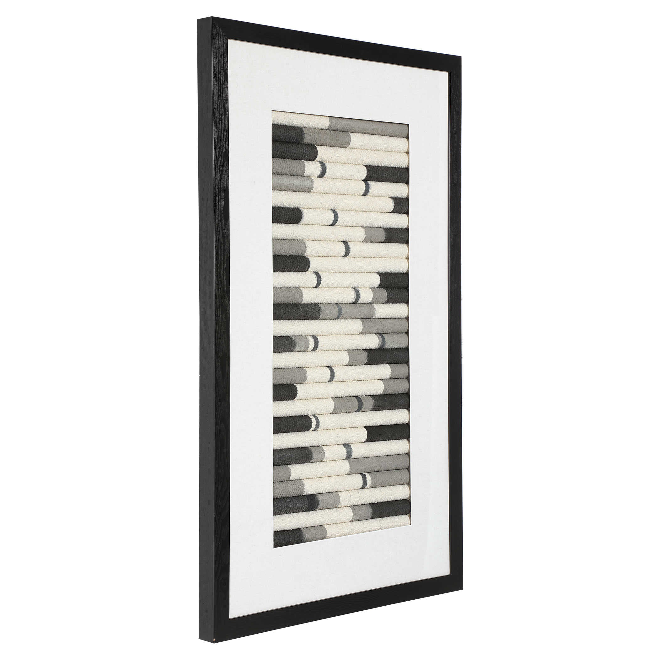 Flaxen Scroll Shadow Box by Uttermost