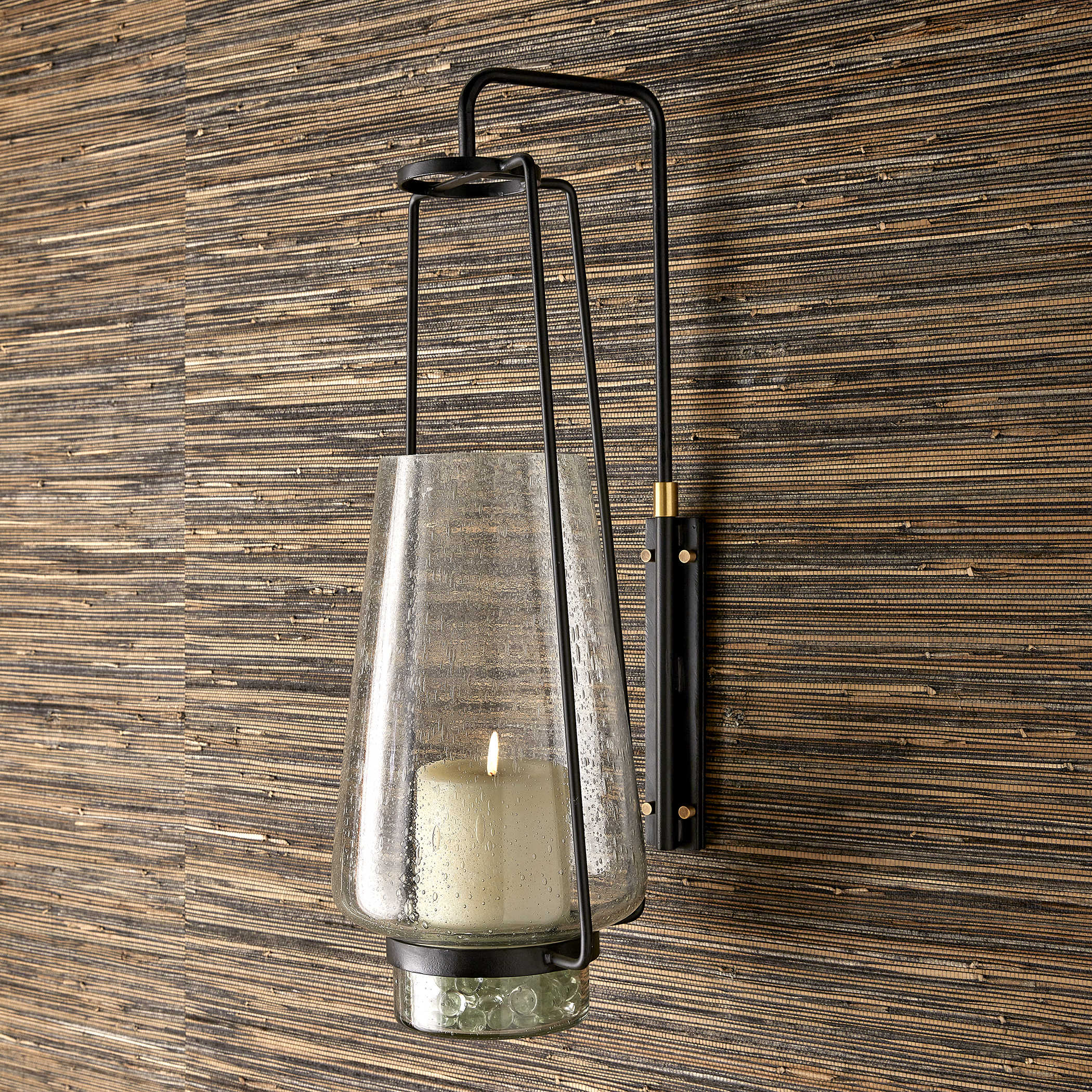 Tapered Hurricane Wall Mounted Candle Holder by Uttermost