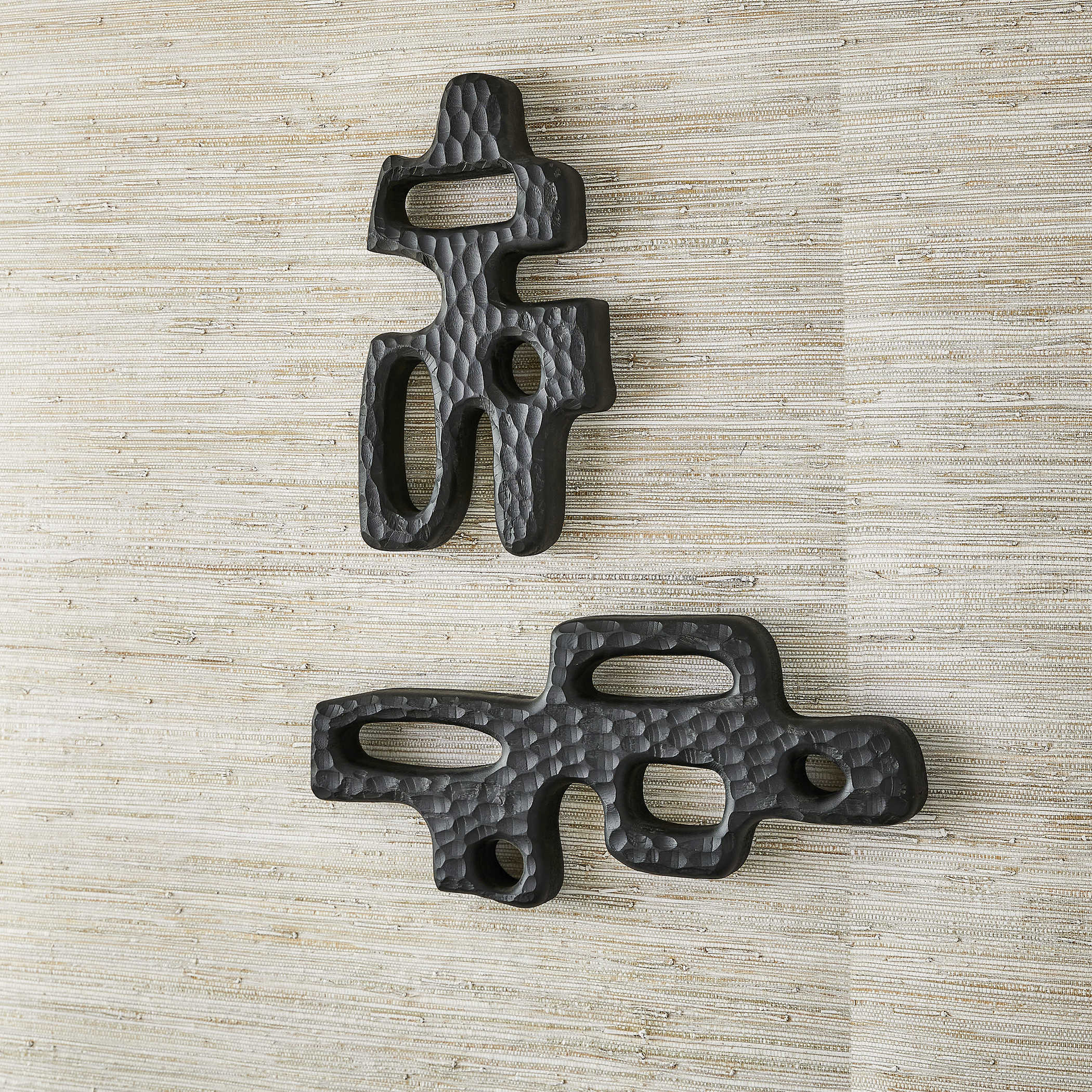 Chiseled Silhouette Wall Sculptures - Set of 2 by Uttermost