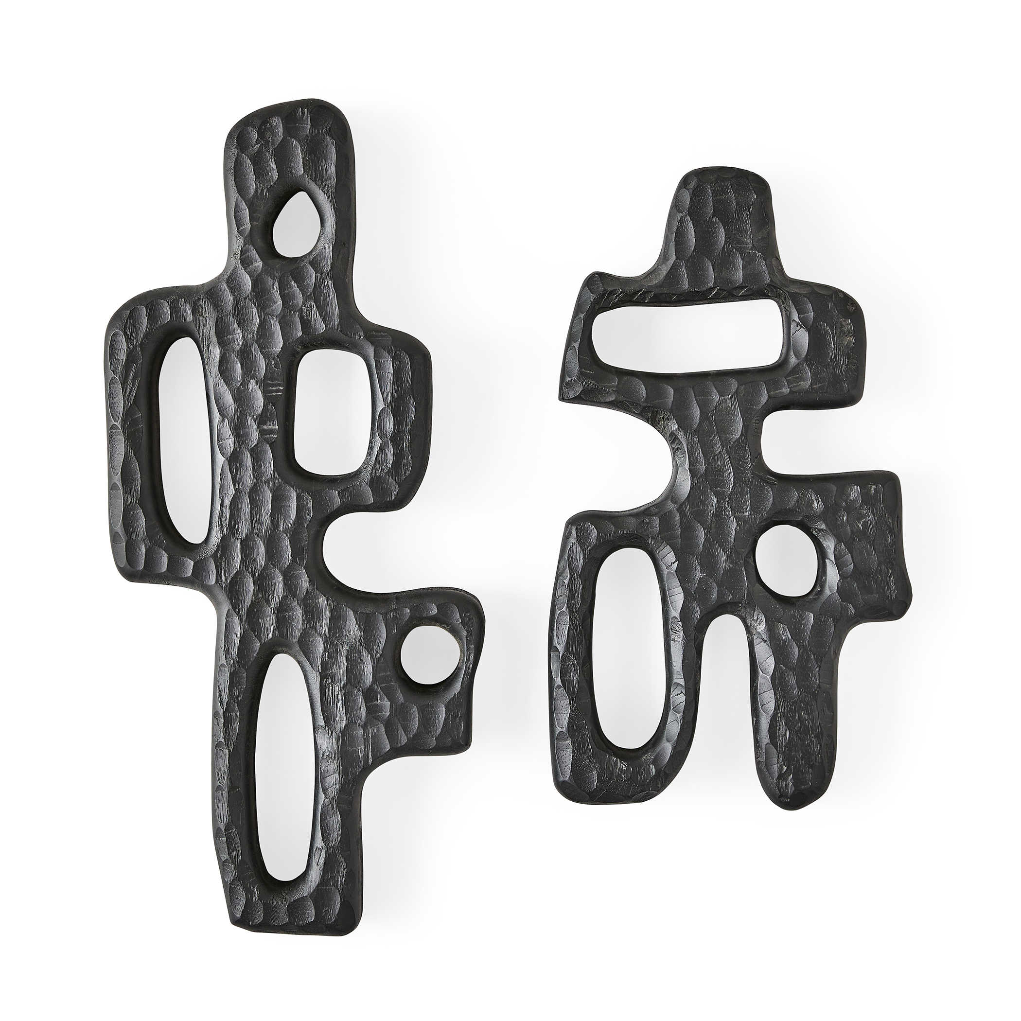 Chiseled Silhouette Wall Sculptures - Set of 2 by Uttermost