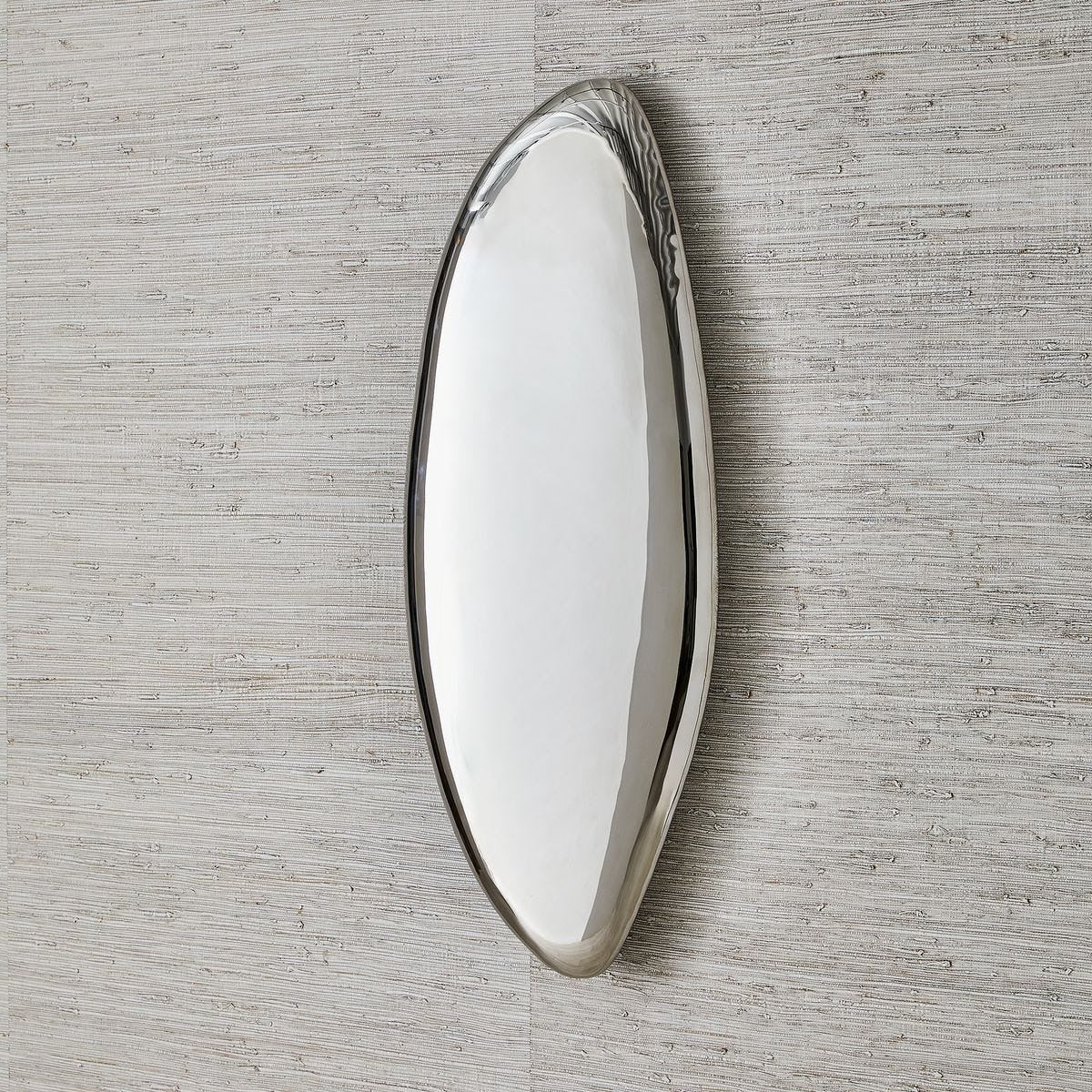 Jelly Bean Wall Sculpture Large in Silver by Uttermost