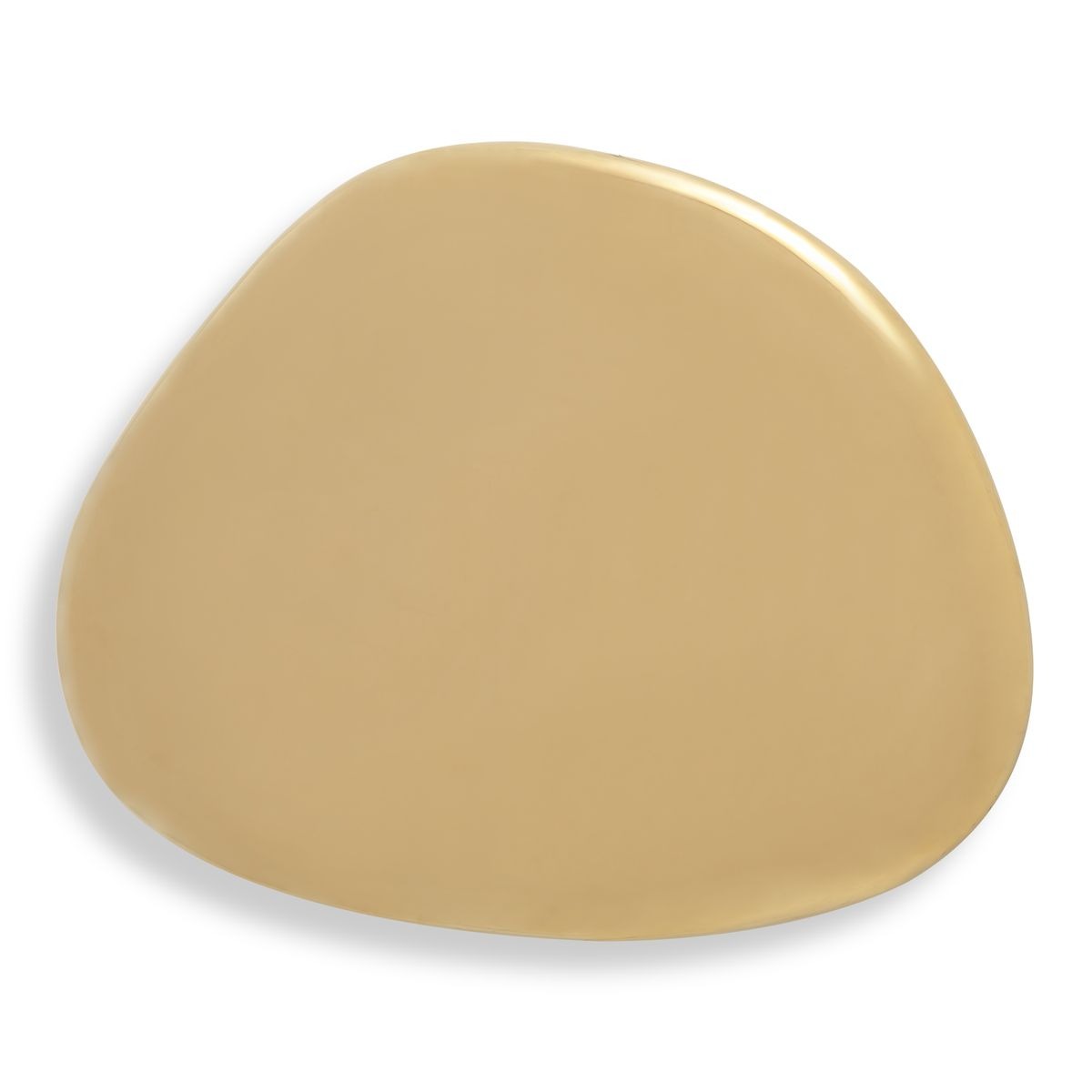 Jelly Bean Wall Sculpture Small in Gold by Uttermost