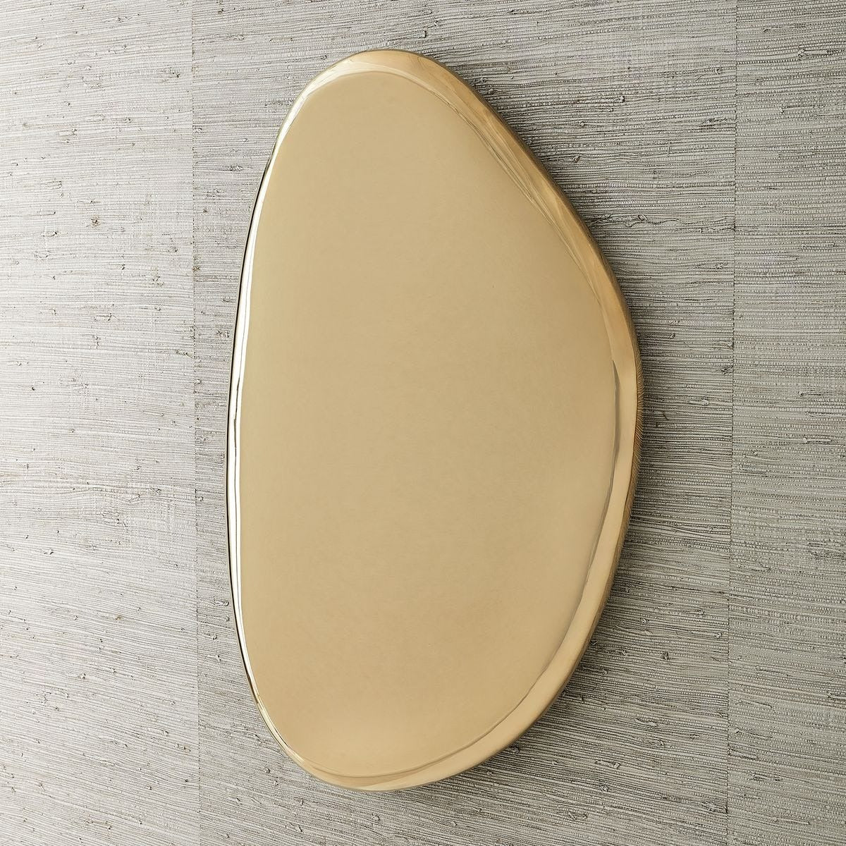 Jelly Bean Wall Sculpture Small in Gold by Uttermost