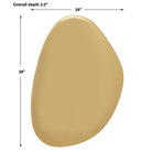 Jelly Bean Wall Sculpture Small in Gold by Uttermost