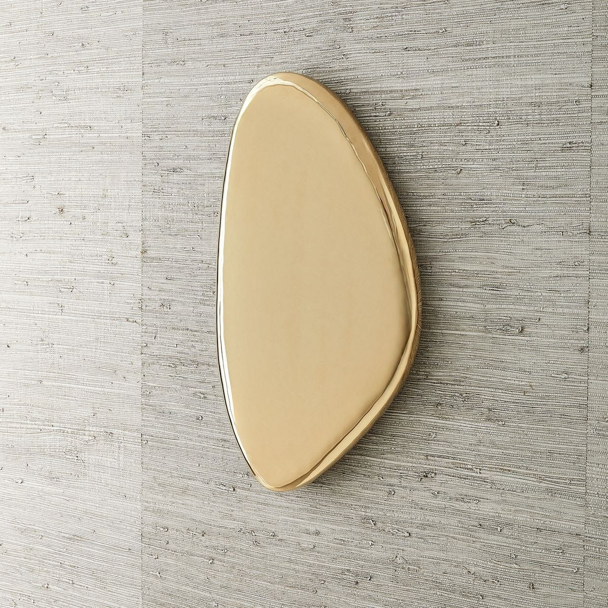 Jelly Bean Wall Sculpture Medium in Gold by Uttermost