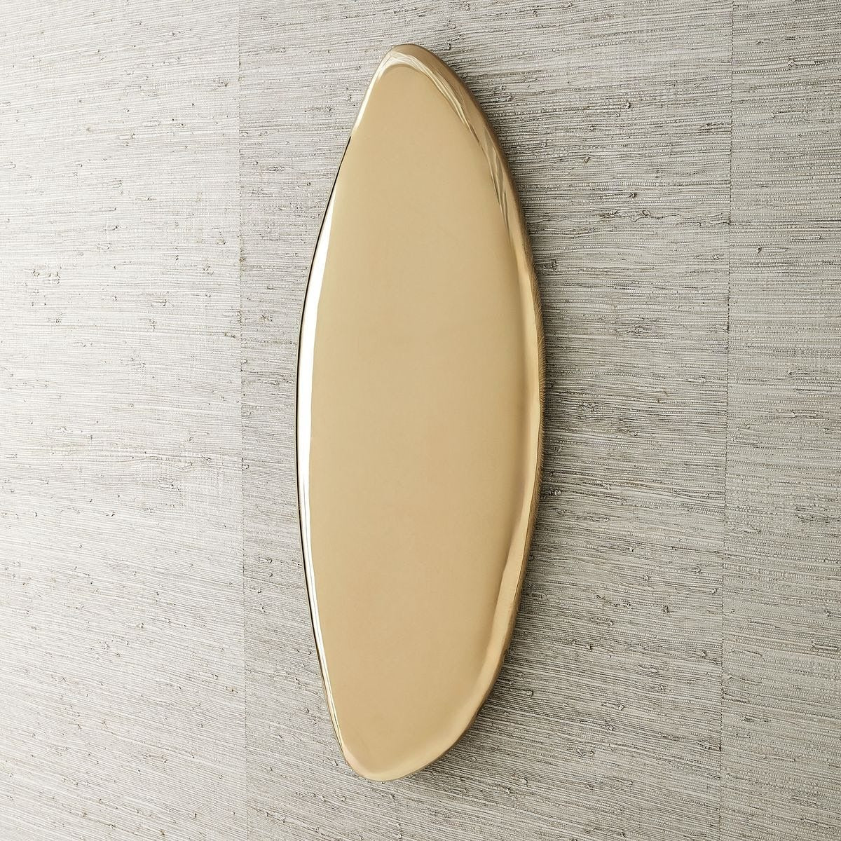Jelly Bean Wall Sculpture Large in Gold by Uttermost