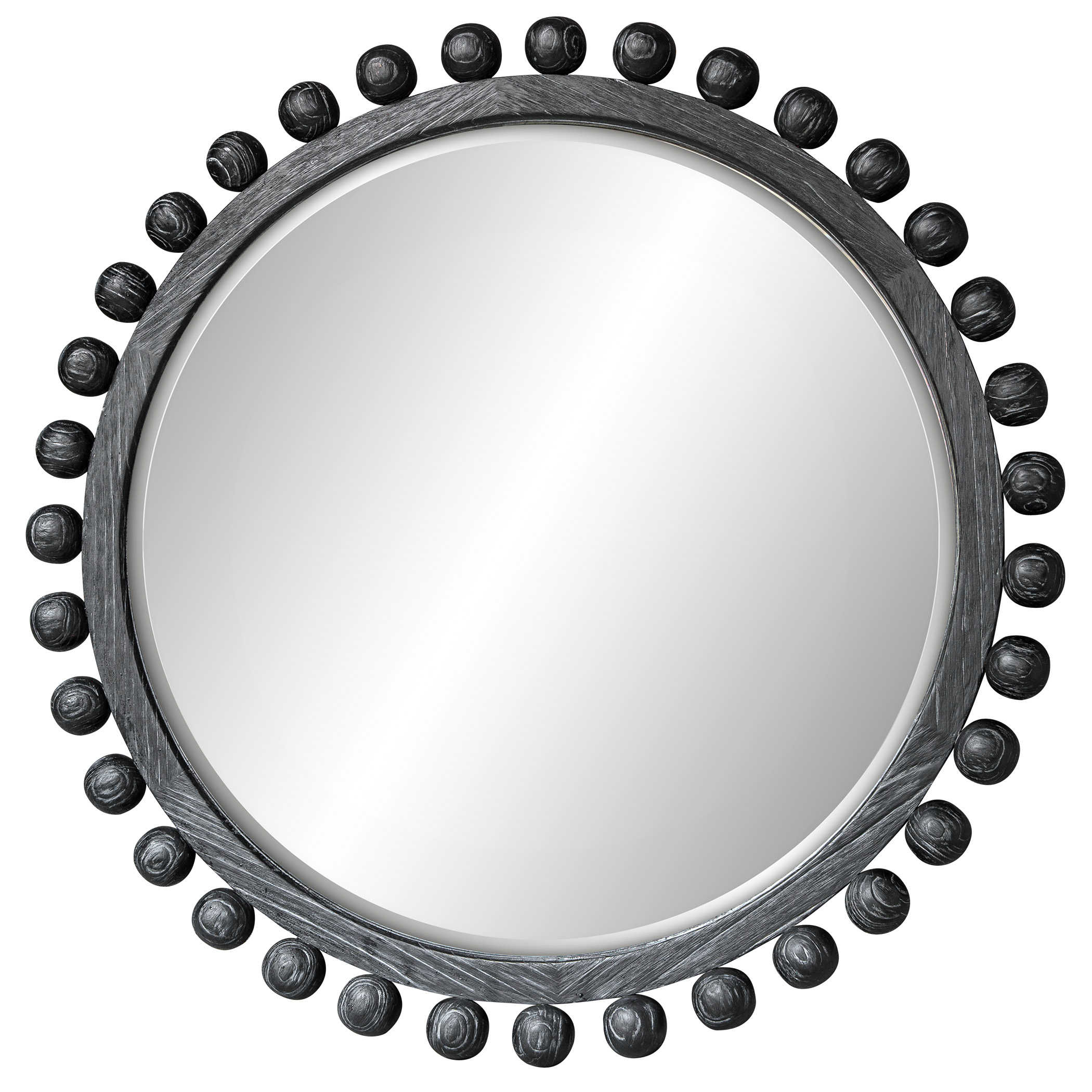 Brianza Round Mirror - Ebony by Uttermost