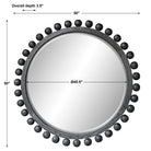 Brianza Round Mirror - Ebony by Uttermost