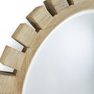 Around The Block Round Mirror in Natural by Uttermost