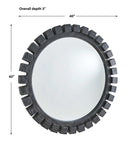 Around The Block Mirror - Ebony by Uttermost