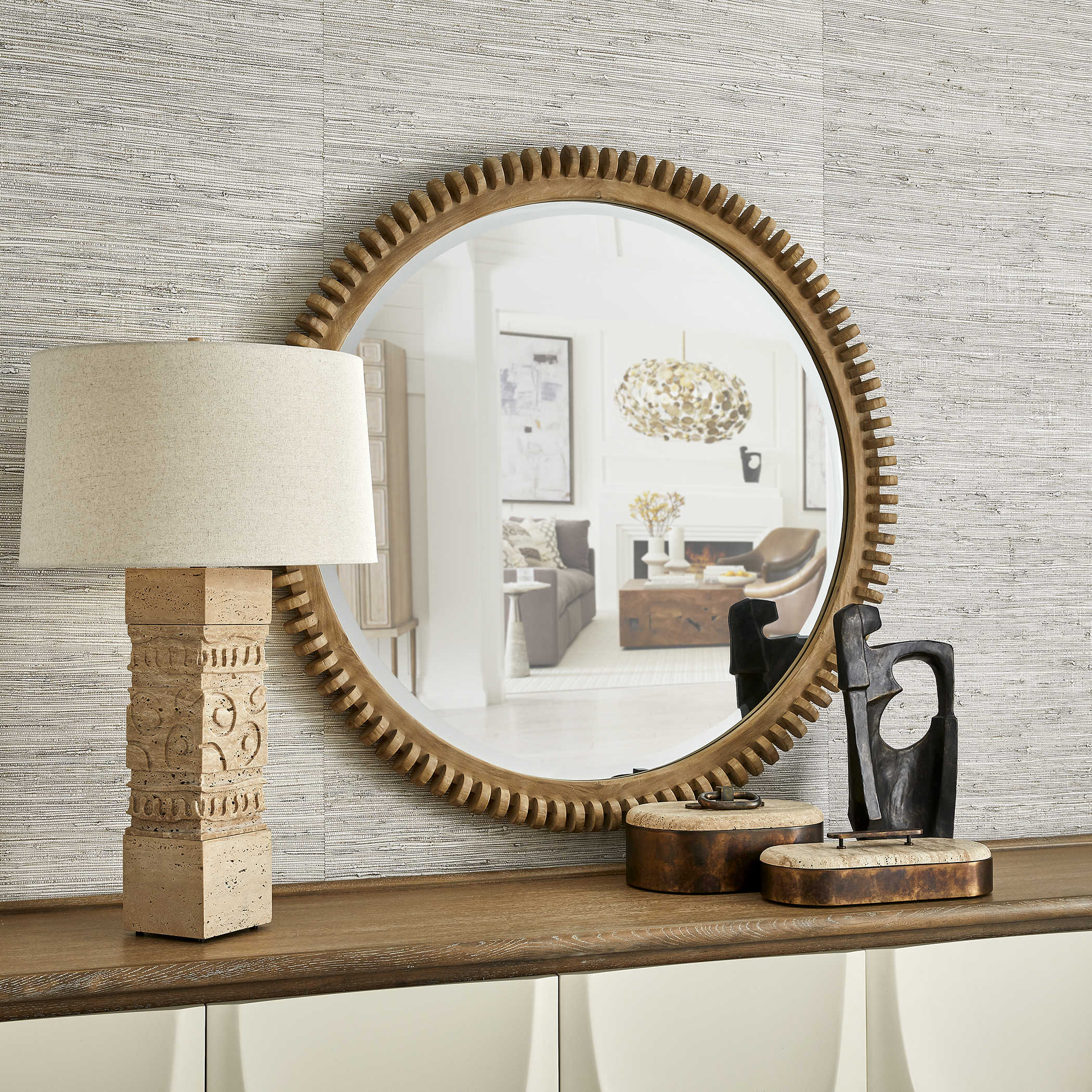 Spool Mirror by Uttermost