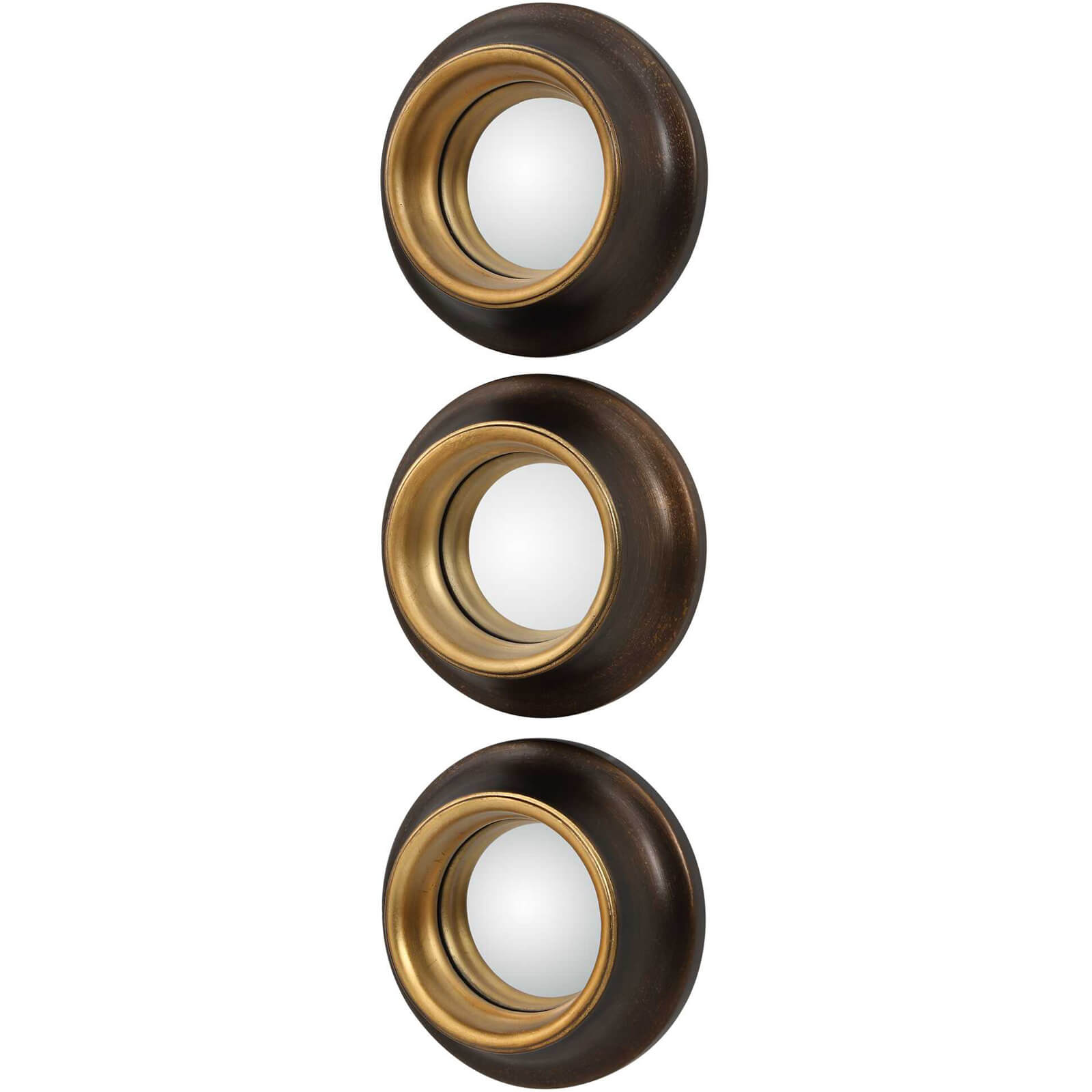 Bullseye Mirrors - Set of 3 by Uttermost