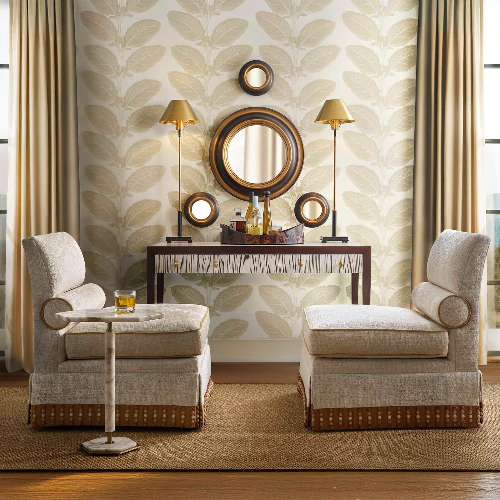 Bullseye Mirror by Uttermost
