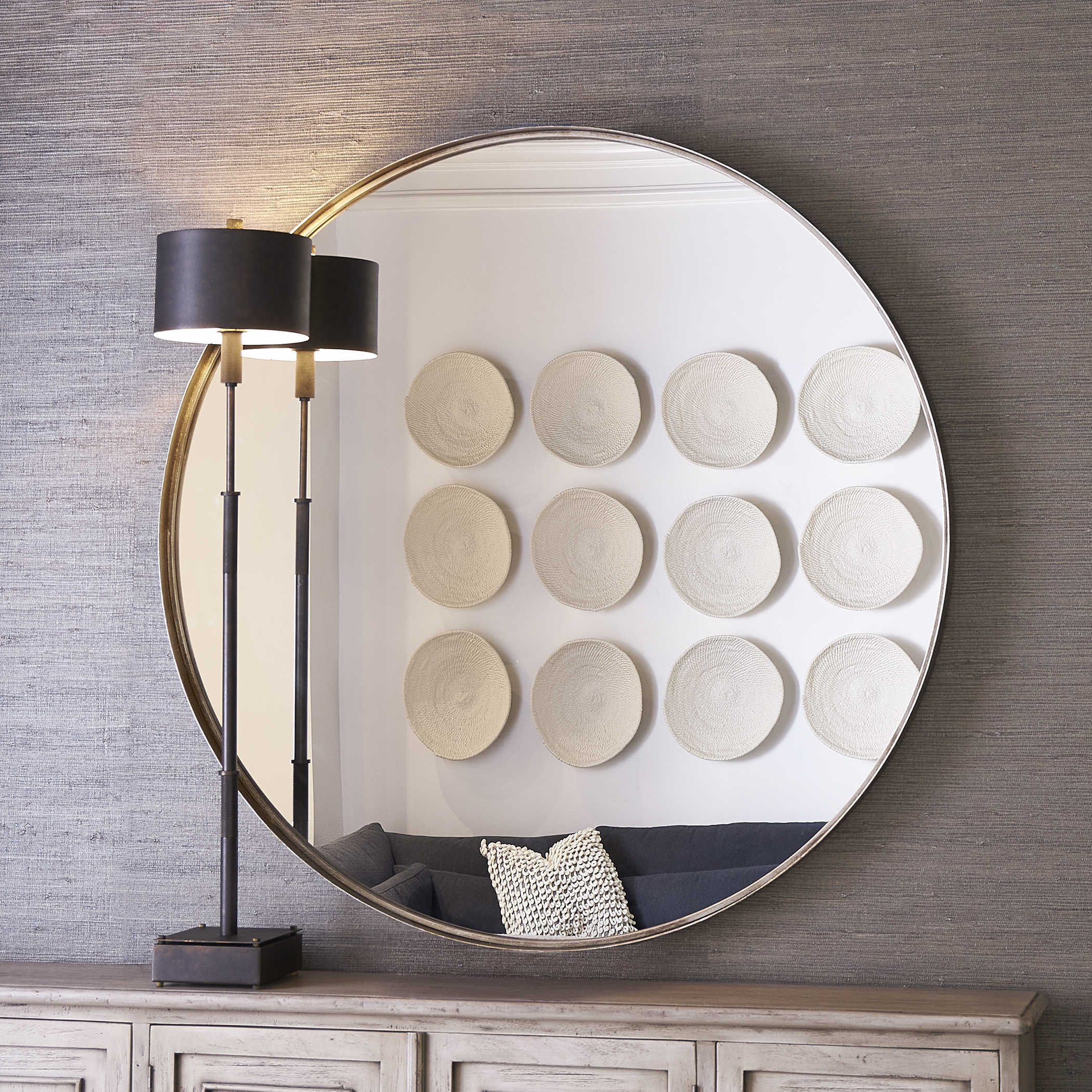 Agoura Round Mirror - Silver by Uttermost