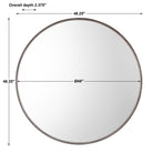 Agoura Round Mirror - Silver by Uttermost