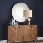 Padria Round Mirror - Brass by Uttermost
