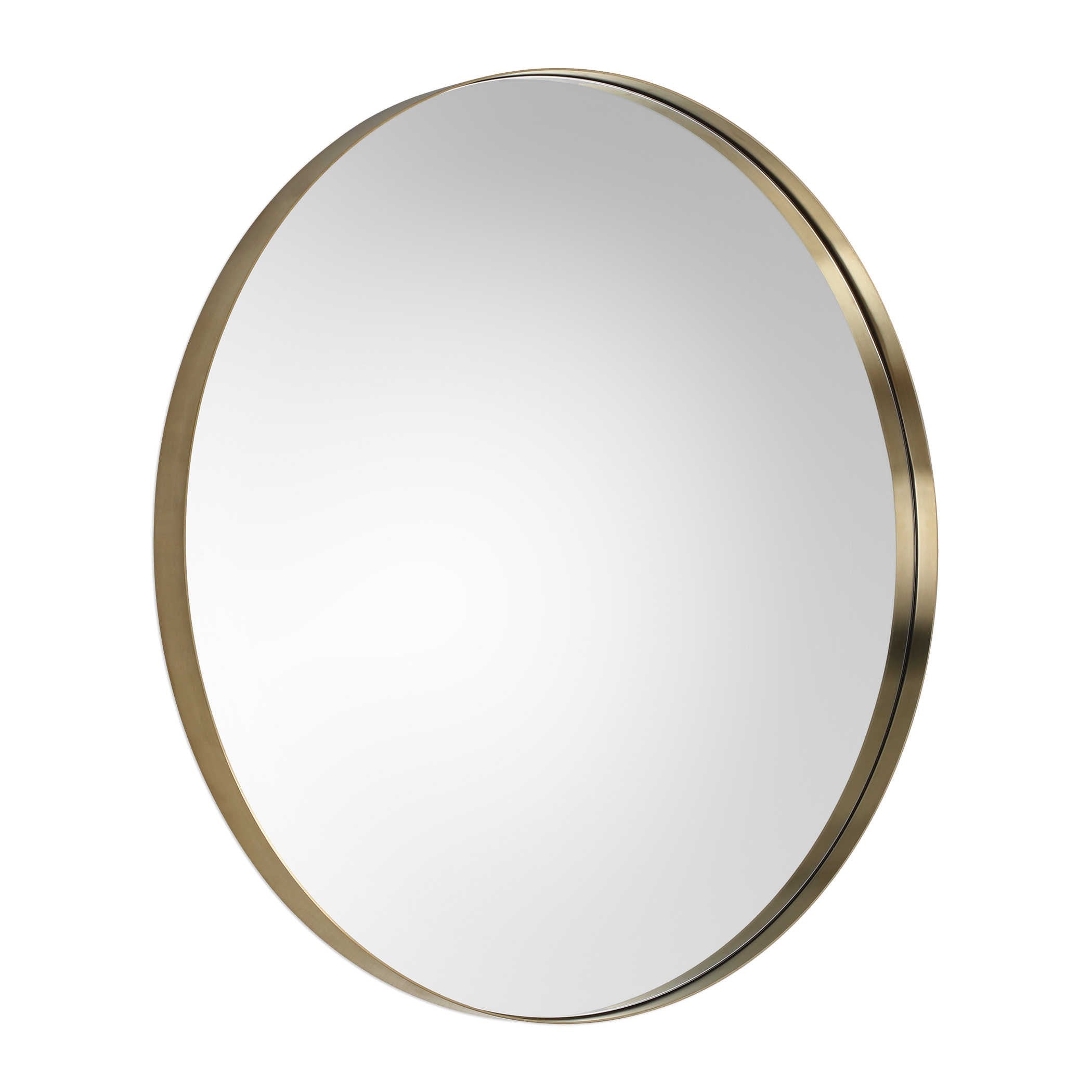 Padria Round Mirror - Brass by Uttermost
