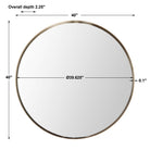 Padria Round Mirror - Brass by Uttermost