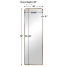 Padria Mirror - Brass by Uttermost