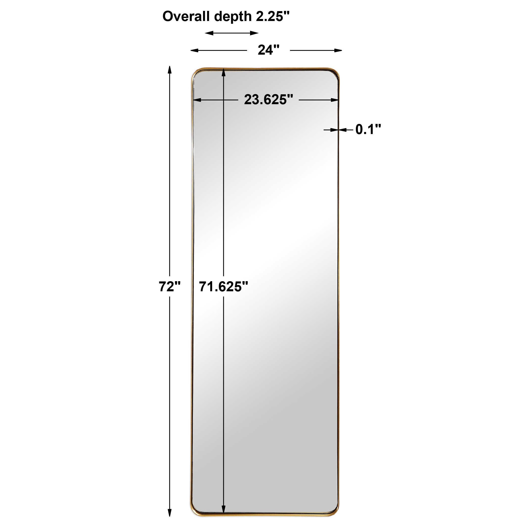 Padria Mirror - Brass by Uttermost