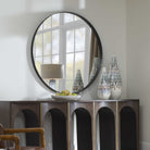 Padria Round Mirror - Black by Uttermost