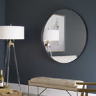 Padria Round Mirror - Black by Uttermost