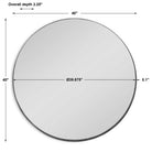 Padria Round Mirror - Nickel by Uttermost
