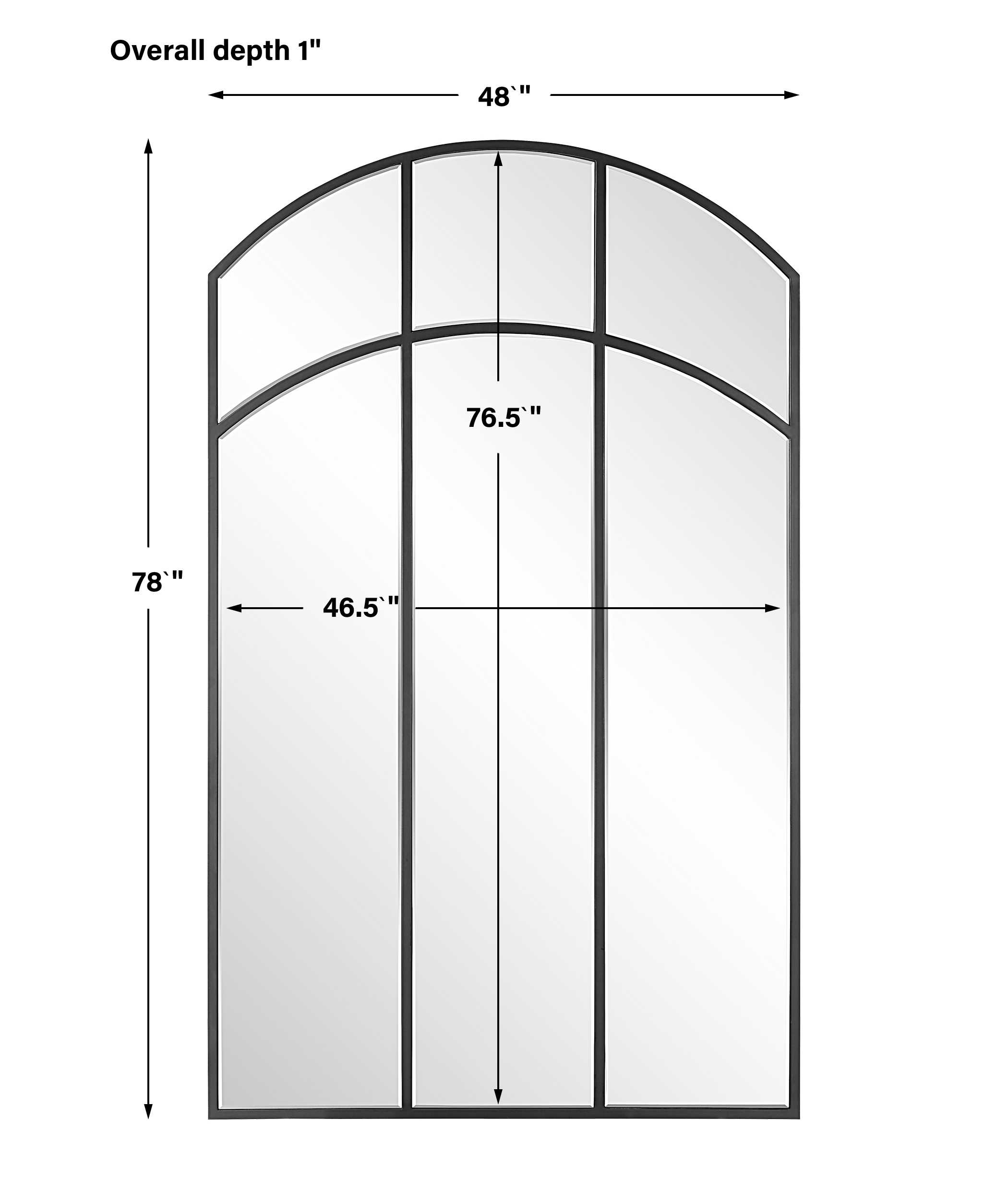 Vaulted Mirror by Uttermost