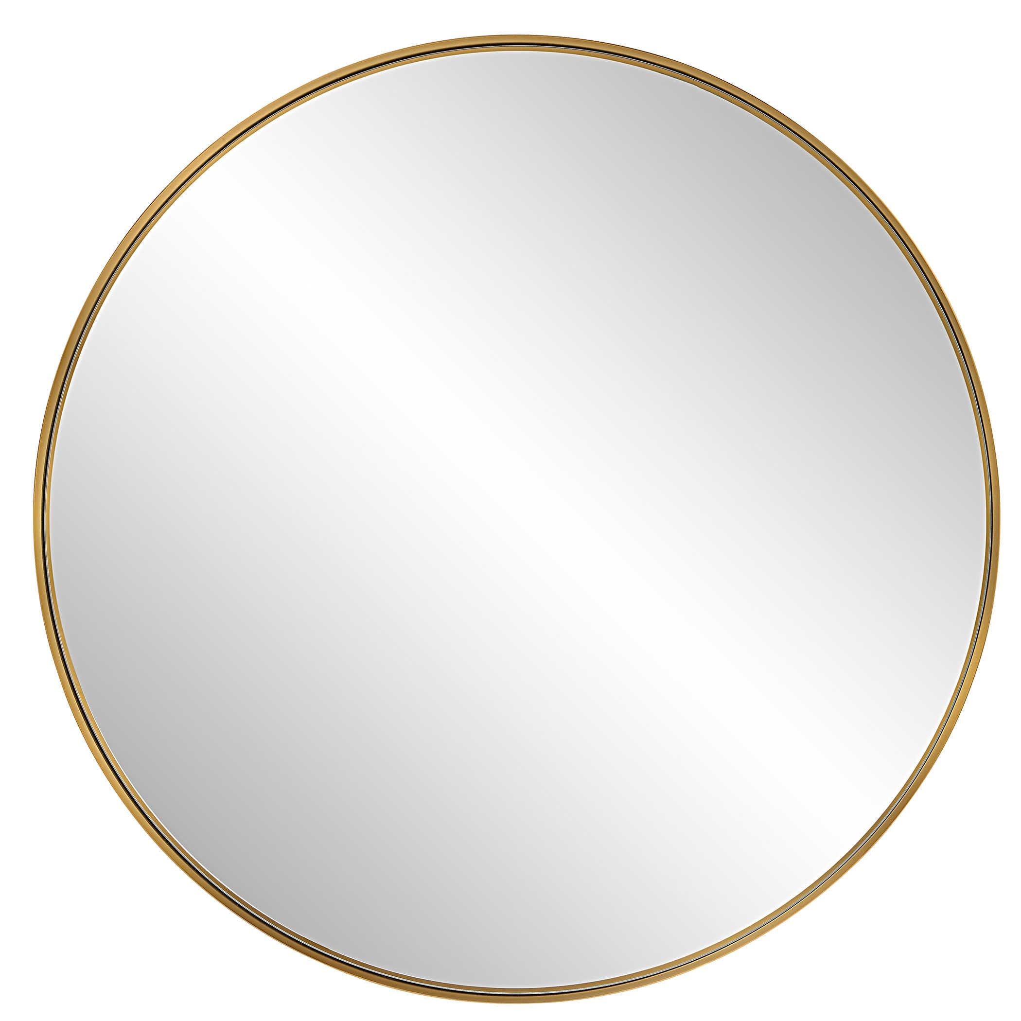 Padria Round Mirror - Brass - Large by Uttermost