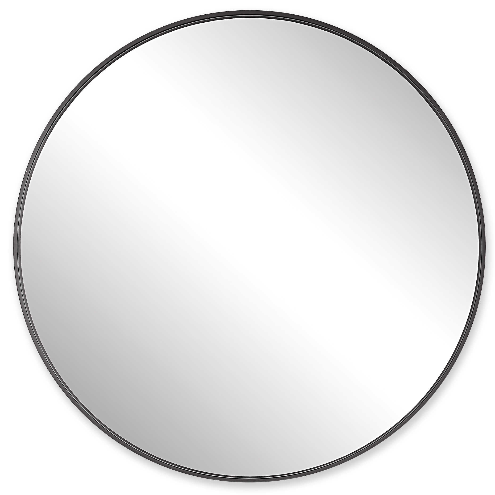 Padria Round Mirror - Black - Large by Uttermost