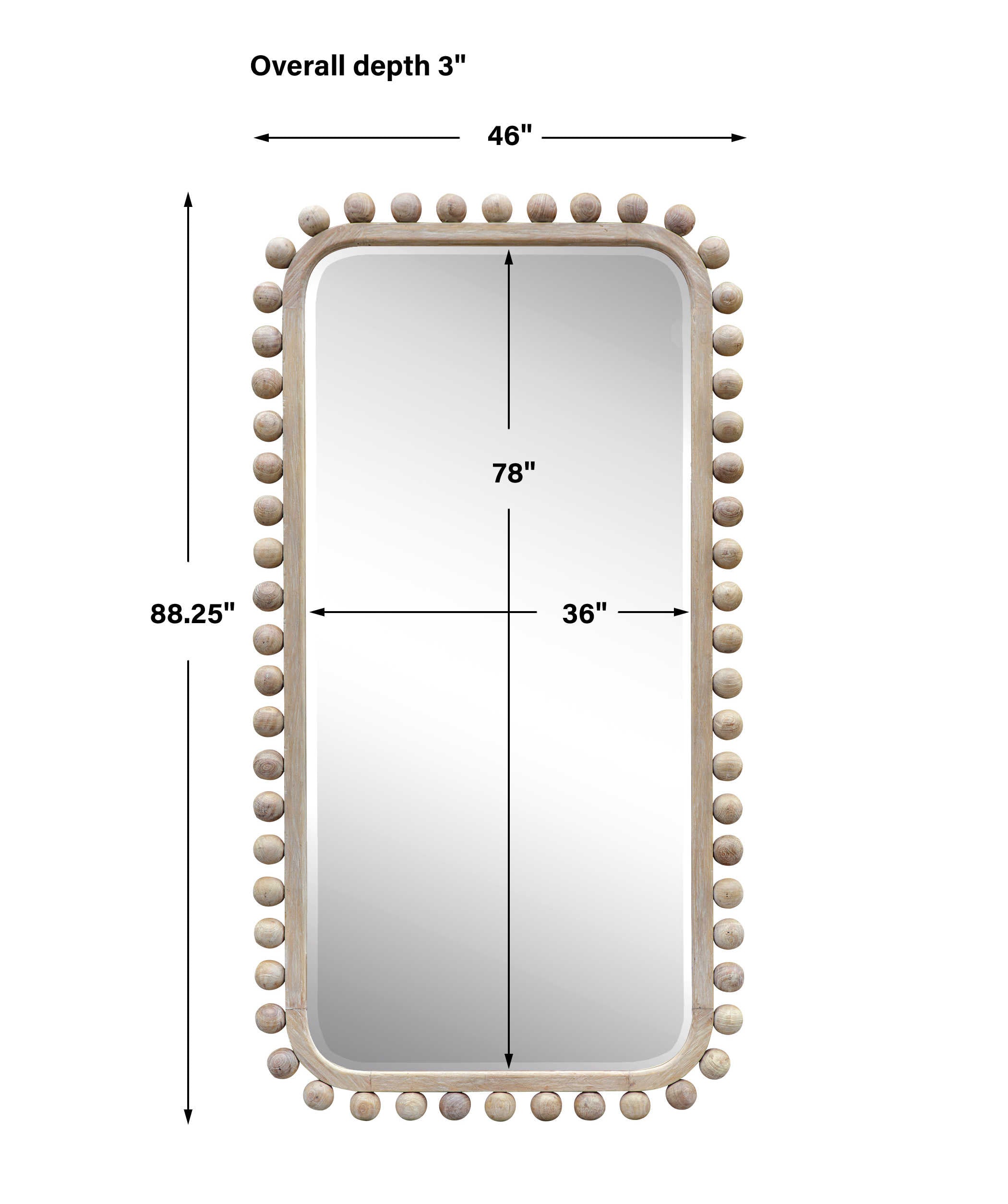 Brianza Mirror - Natural - Large by Uttermost
